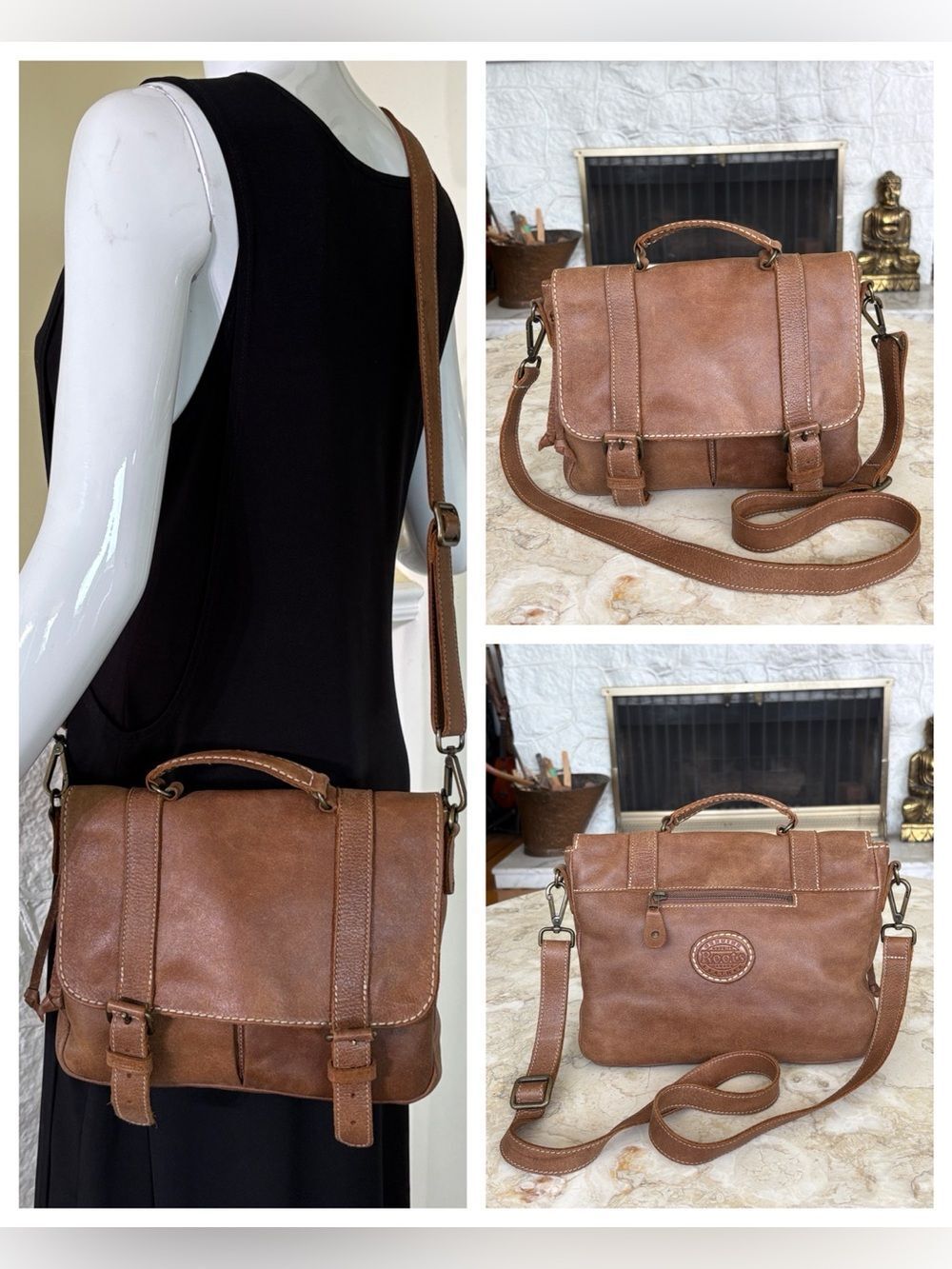Roots Village Satchel Tribe Leather
